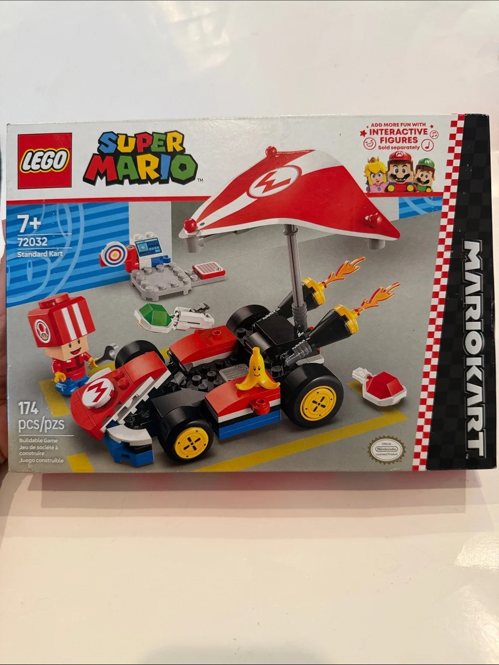 NWT Lego Super Mario Red and Black Kart with Yellow Wheels 2025 Unopened